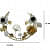 Beautiful Metal Wall Art With Small Flower - left_view