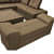 Contemporary Style L Shape Sofa - top_view