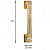 Pull Handle For Door With Gold & Silver - rear_view