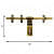 Antique Brass Aldrop For Door - front_view