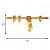 Gold & Silver Finish Brass Door Aldrop - front_view