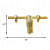 Door Antique Brass Aldrop - front_view