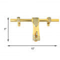 Brass Aldrop in Silver & Gold Colour - front_view