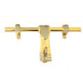 Brass Aldrop in Silver & Gold Colour - rear_view