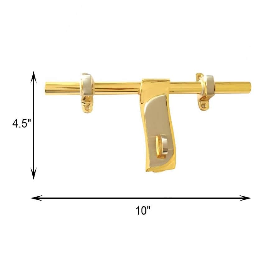Aldrop For Door in Silver & Gold Colour - front_view