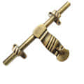 Antique Brass Aldrop For Door - front_view