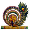 Krishna wooden Keyholder - front_view