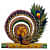 Krishna wooden Keyholder - front_view