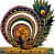 Krishna wooden Keyholder - rear_view