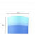 Blue Shaded Printed Hanging/Ceiling Lamp - left_view
