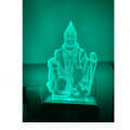 3D Lord Hanuman LED Night Lamp - front_view