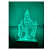 3D Lord Hanuman LED Night Lamp - top_view