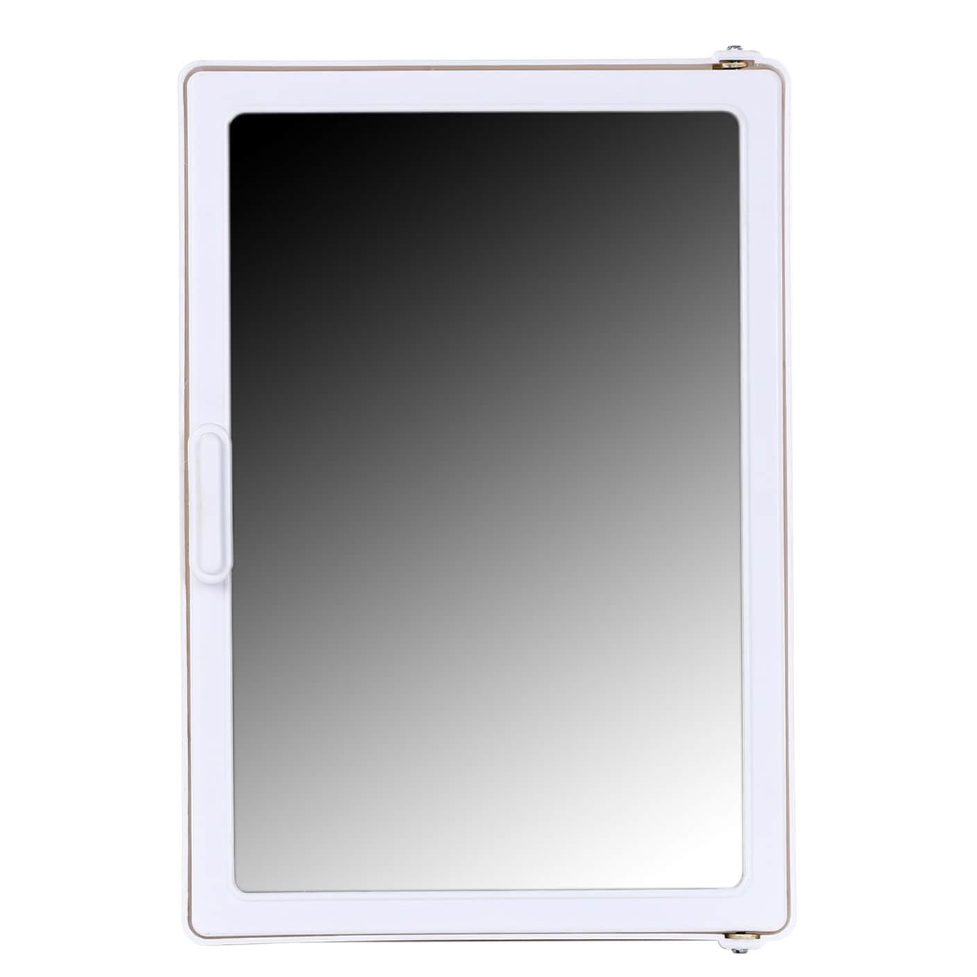 Bourget Bathroom Mirror Cabinet In White - front_view