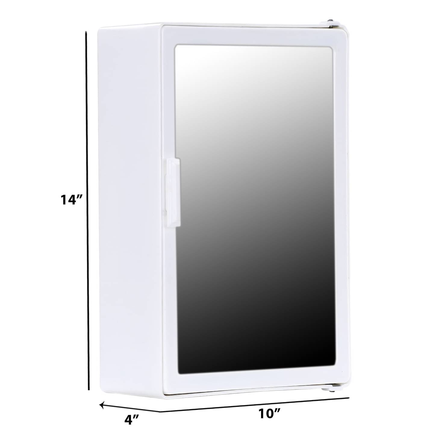 Bourget Bathroom Mirror Cabinet In White