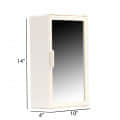 Bourget Bathroom Mirror Cabinet In Beige - left_view
