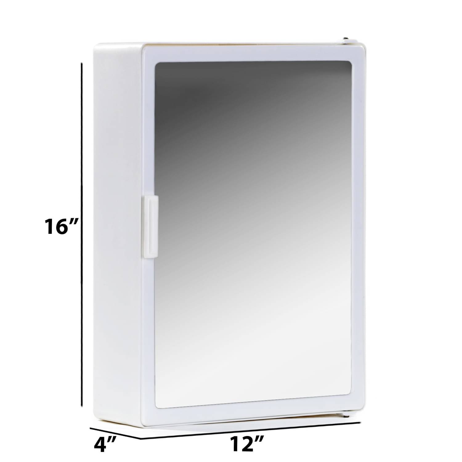Bourget Bathroom Mirror Cabinet In White