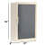Bourget Bathroom Mirror Cabinet In Beige - left_view