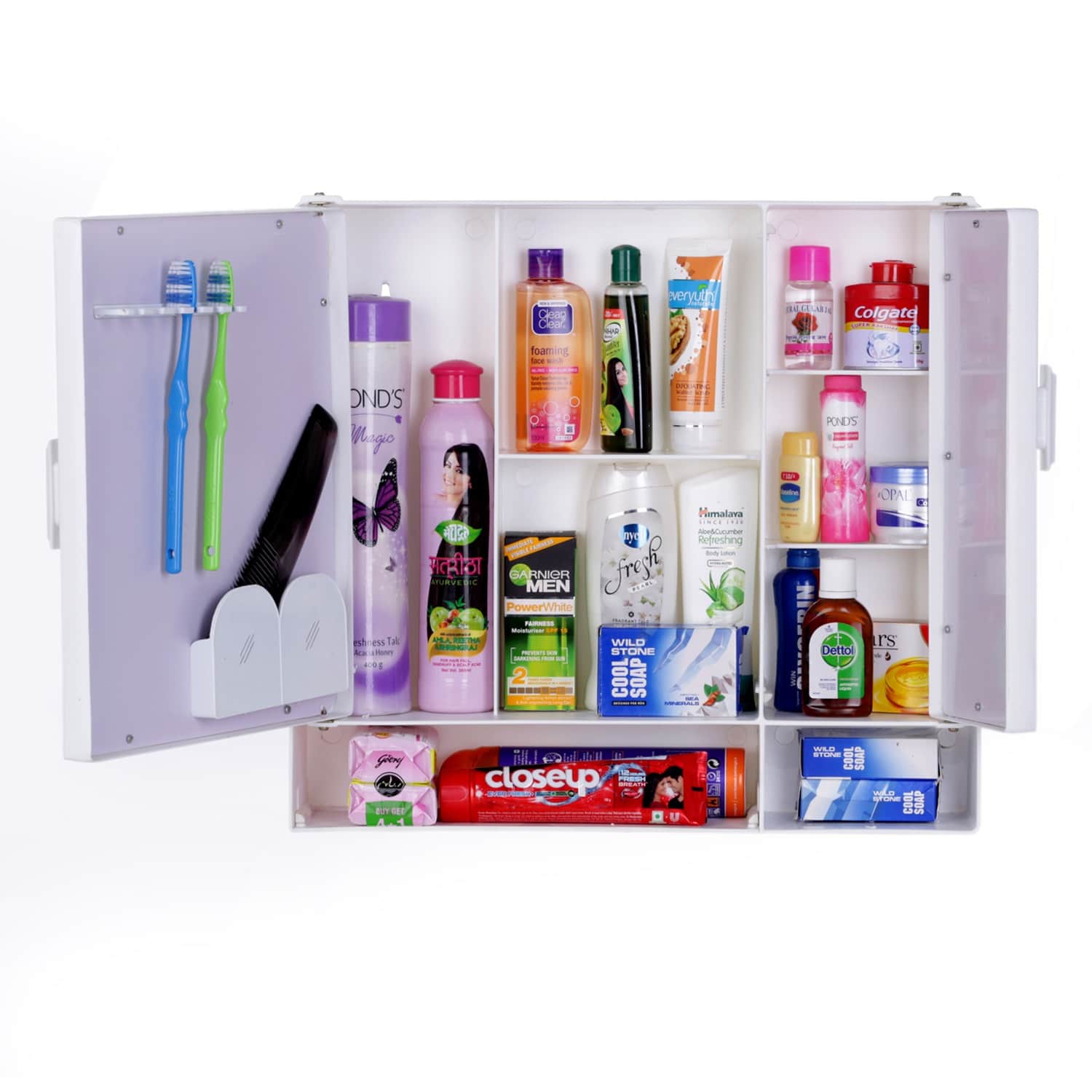 Bourget Bathroom Mirror Cabinet - top_view