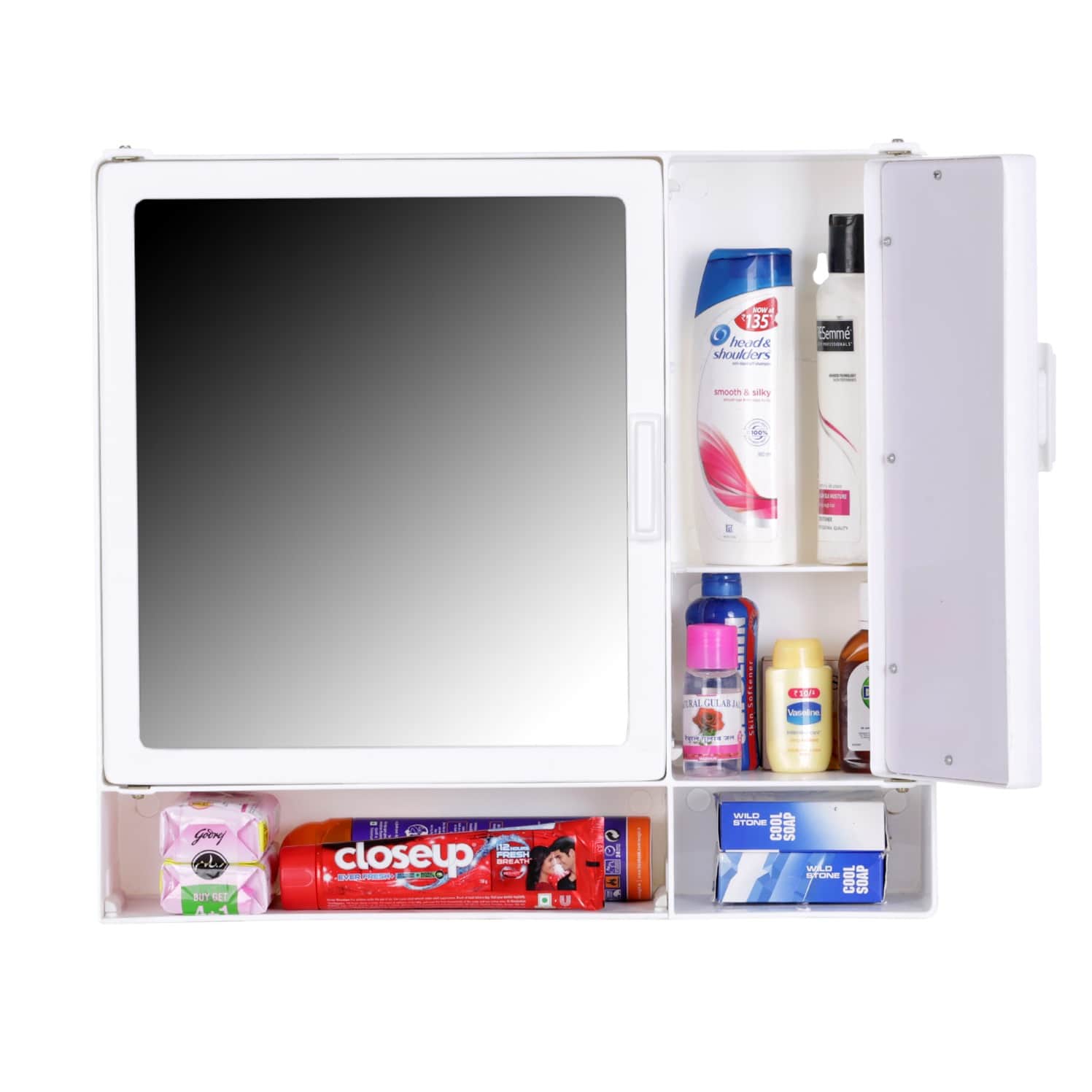 Bourget Bathroom Mirror Cabinet - right_view