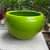 Green Round Fiberglass Planter - top_view
