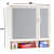 Takhzin bathroom cabinet mirror cabinet - left_view