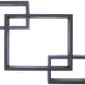 Wall Shelf Intersecting  Shelves Wall - rear_view