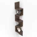 Zigzag Shape Corner Wall Shelf - front_view