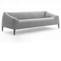 Carmel 3 Seater Sofa Grey Colour - rear_view