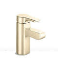 Singulier Lav Faucet Basin Mixer, Without Drain (Vibrant French Gold) - top_view