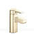 Singulier Lav Faucet Basin Mixer, Without Drain (Vibrant French Gold) - rear_view