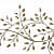 Iron Golden Leaves  Wall Hanging  Art - top_view