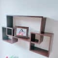 Brown Wall Shelves - top_view