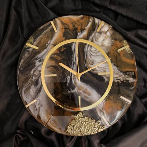Resin Wall Clock 12 Inch Round trdc010