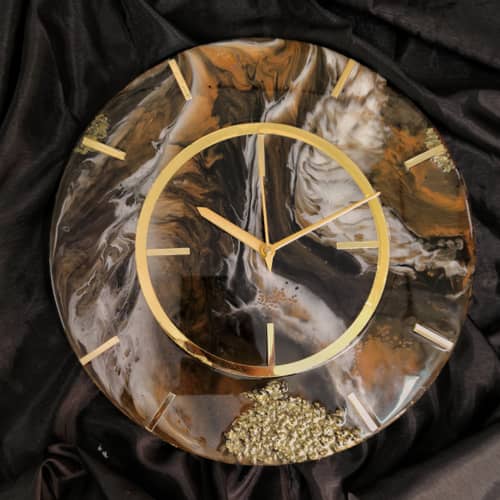 Resin Wall Clock 12 Inch Round trdc010