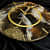 Resin Wall Clock 12 Inch Round trdc010 - top_view