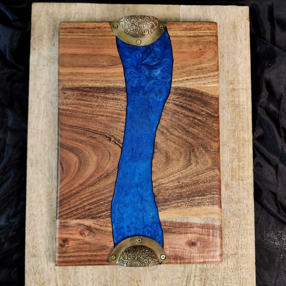 Wooden Resin River Tray TRDWT003 - photo