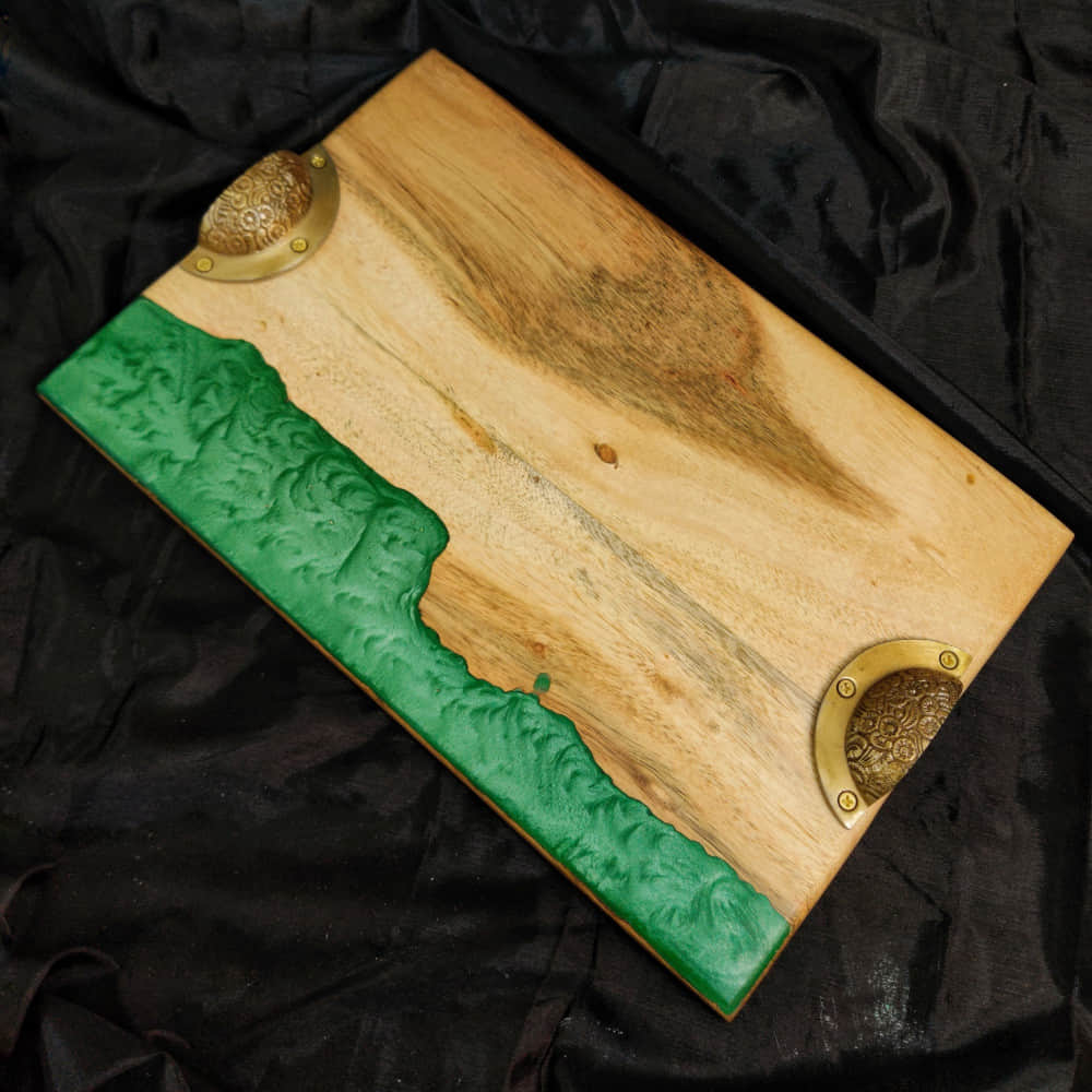 Wooden Resin Tray TRDWT004 - photo