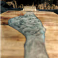 Wooden Resin River Tray TRDWD005 - top_view