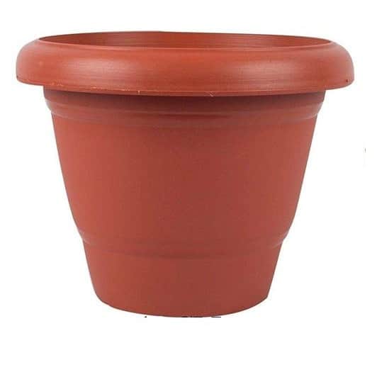 ROUND GARDENING FLOWER POT (PACK OF 10 ) 10 INCHES - rear_view