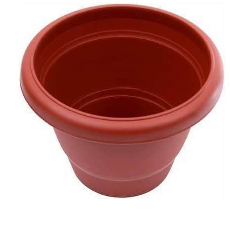 Round Gardening Flower Pots-(Pack of 5 with Tray) 10 inches - front_view