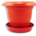 Round Gardening Flower Pots-(Pack of 5 with Tray) 10 inches - top_view