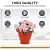 Round Gardening Flower Pots-(Pack of 5 with Tray) 10 inches - rear_view