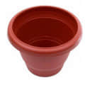 Round Heavy Duty Plastic Gardening Flower Pots (Pack of 5) - left_view
