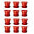 High Quality Gardening Flowering Pots  (Pack of 12 With Bottom Plate/Tray) - photo