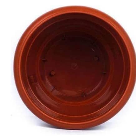 High Quality Gardening Flowering Pots  (Pack of 12 With Bottom Plate/Tray)