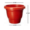 Heavy Duty Plastic  Flower Pots - top_view