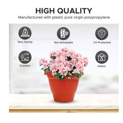 Heavy Duty Plastic  Flower Pots