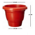 High Quality Gardening Flowering Pots - rear_view