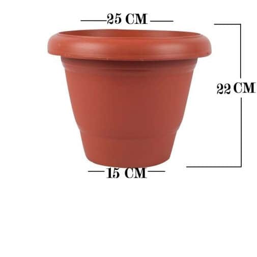 Round Shape Gradening Planters Pots - left_view