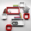 Rectangle and cube shape Wall shelf - top_view